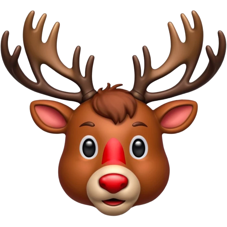 Rudolph the Red Nosed Reindeer emoji