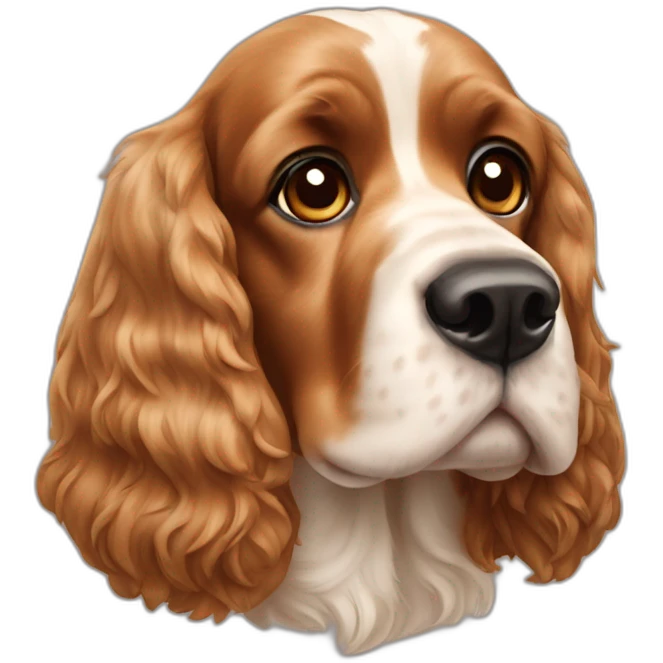 english cocker spaniel face emoji