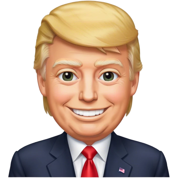 Donald Trump smiling emoji