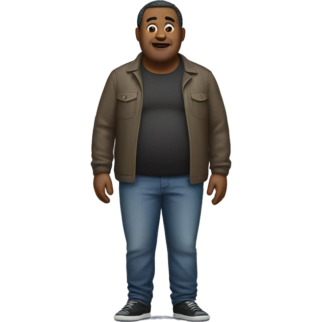 Fat uncle with really skinny jeans emoji