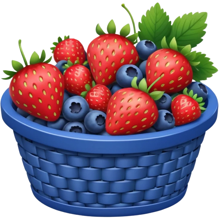 Strawberry and blueberry together  emoji