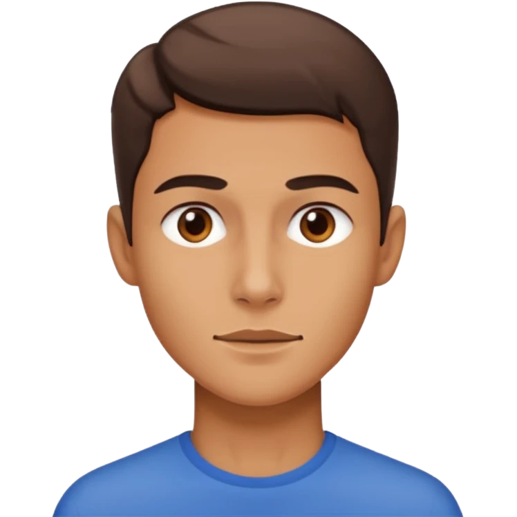 A person who has the sharpest jawline emoji