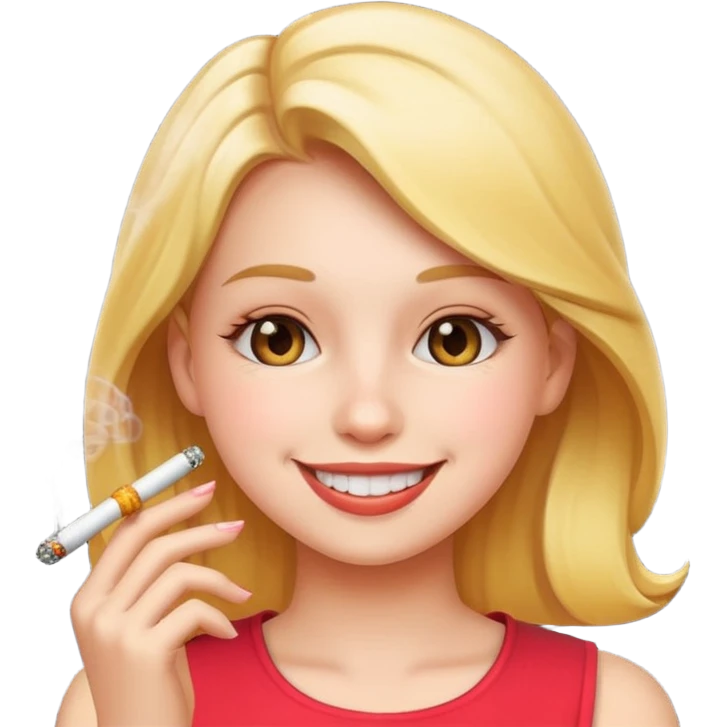 a girl smoking emoji emoji