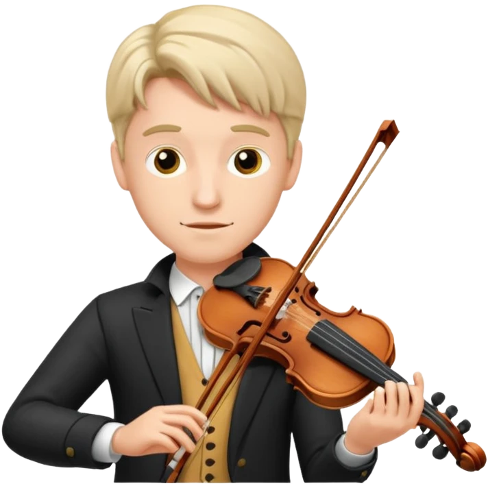 male violinists emoji