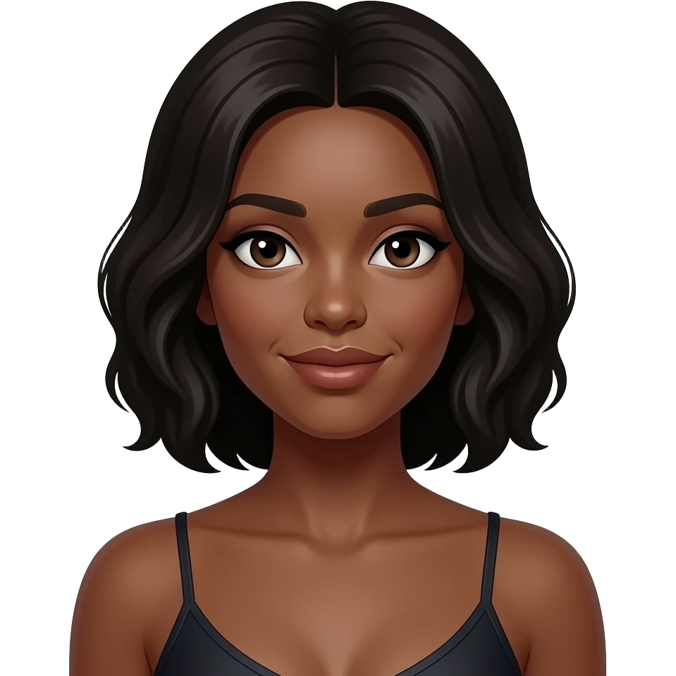 Erotic black woman emoji