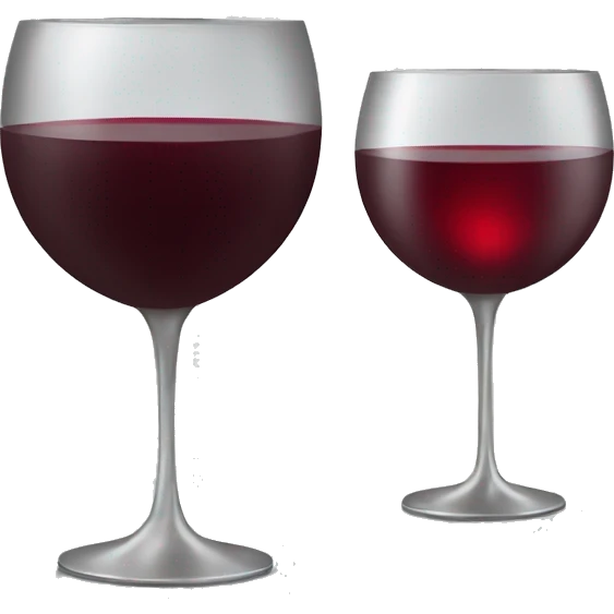 red wine in silver goblet emoji