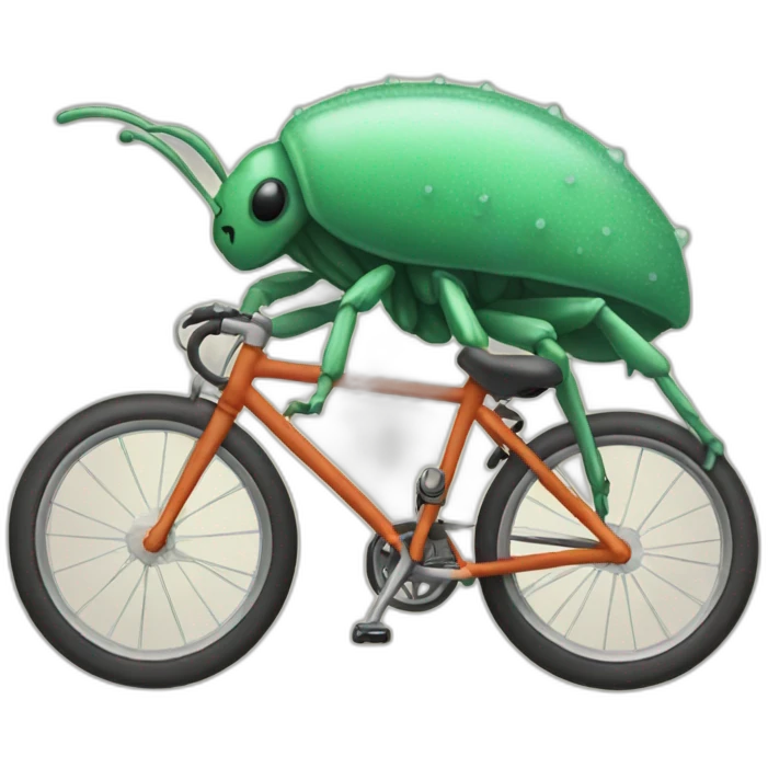 mite on a bike emoji