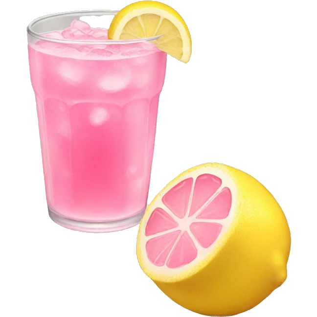 Pink lemonade  emoji