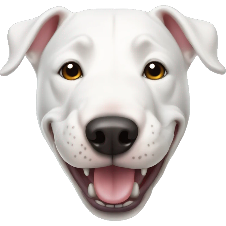 White Bull terrier emoji