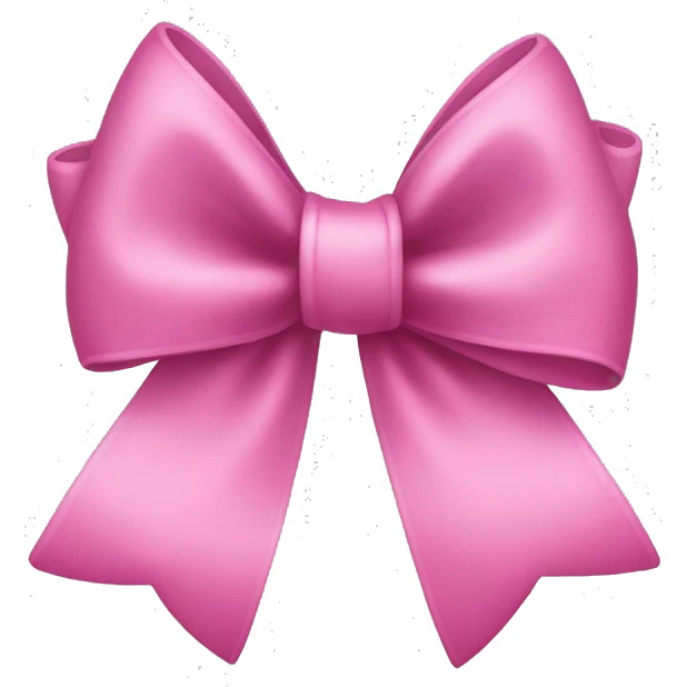 pink bow emoji