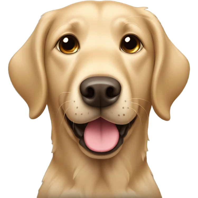 Shaggy tan Labrador retriever  emoji