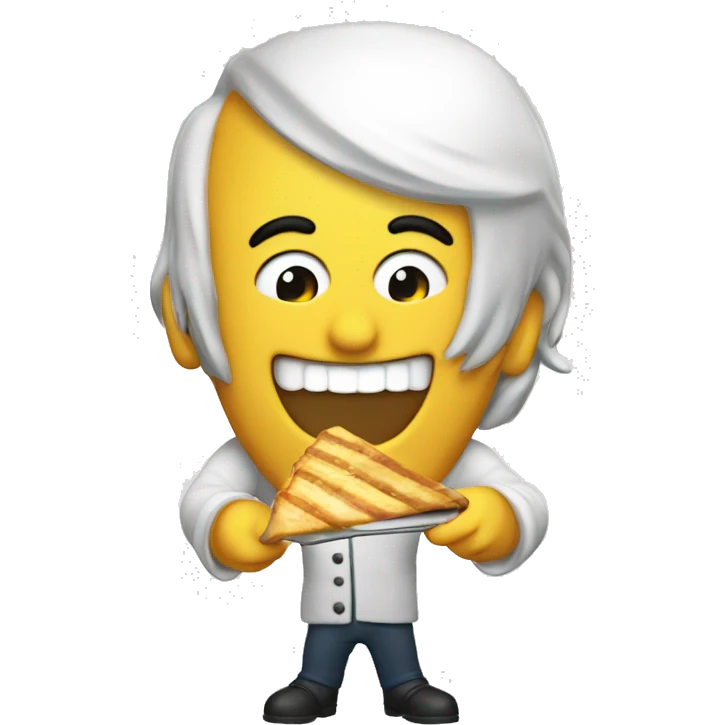 Sigma eating Skibidi slicers emoji