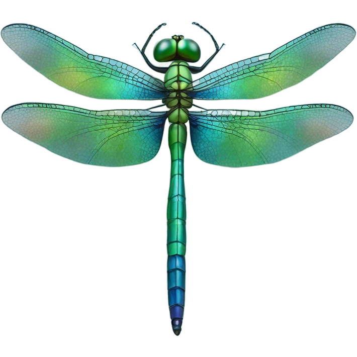 Dragonfly blue green  emoji