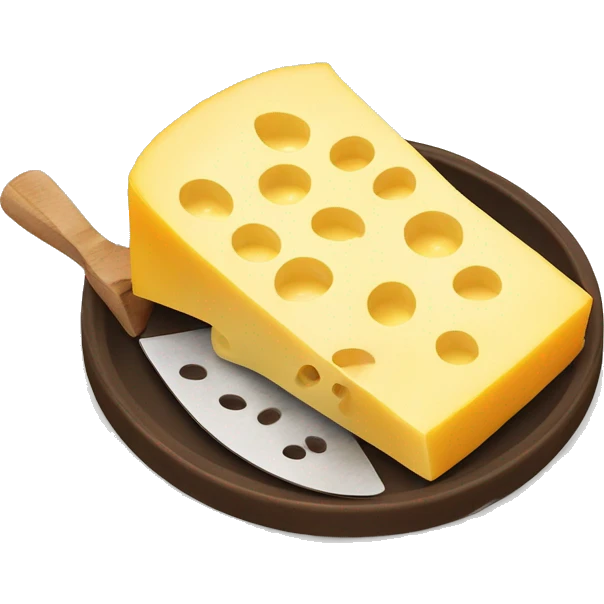 caquelon raclette with cheese emoji