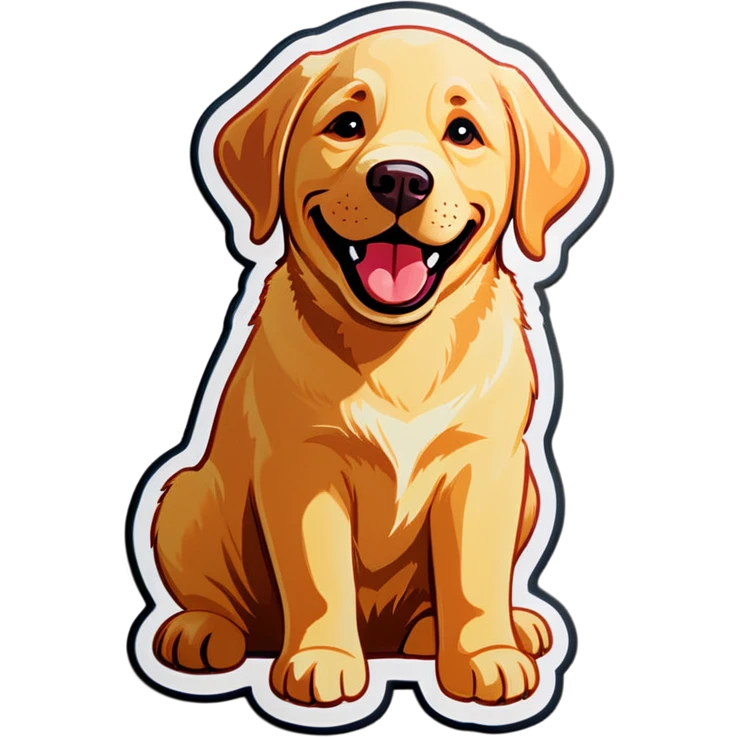 Labrador happy emoji