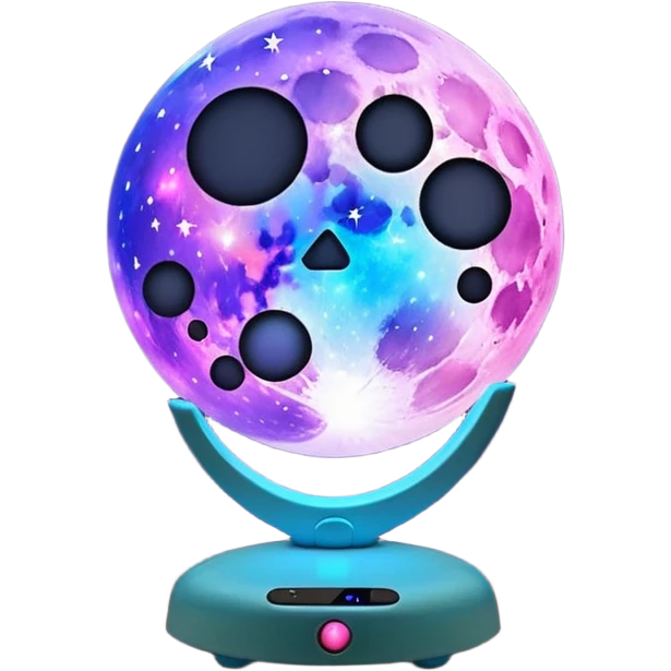 Nightlight GalaxyMoon Lamp emoji