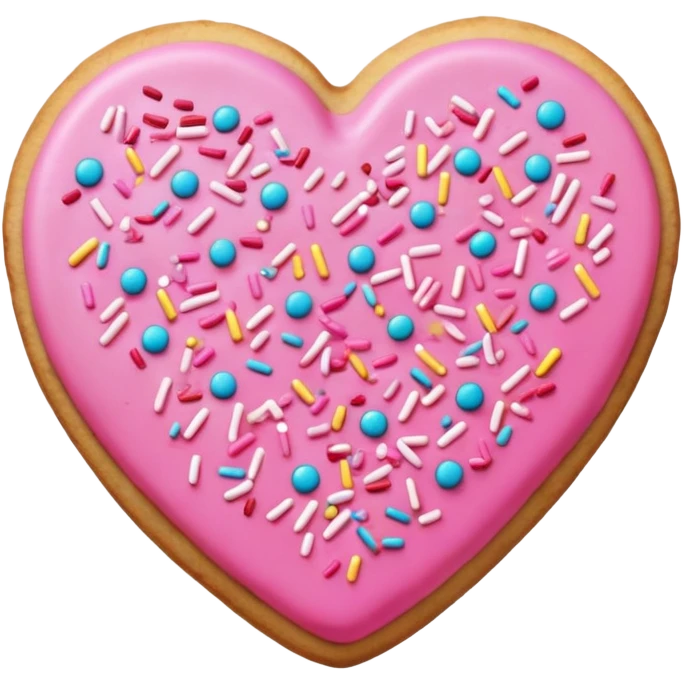 Create a really cute girly pop emoji of a beautiful cookie which screams sweet and girly ! emoji