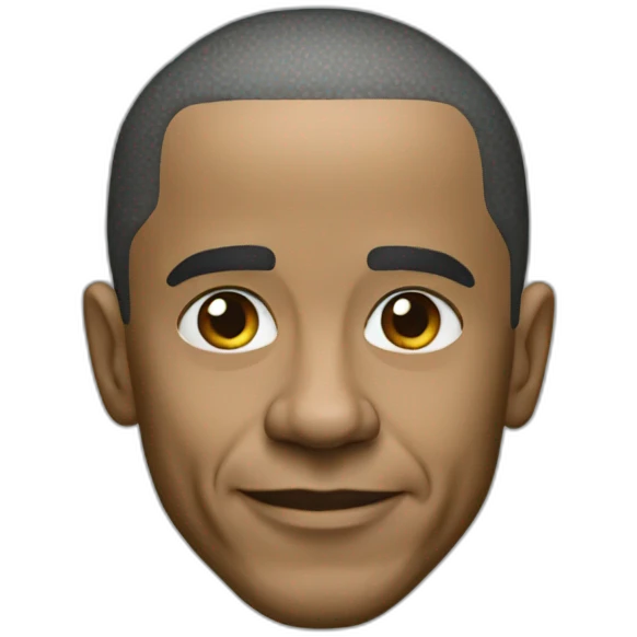 obama photorealistic emoji