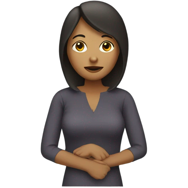 Faceless woman emoji