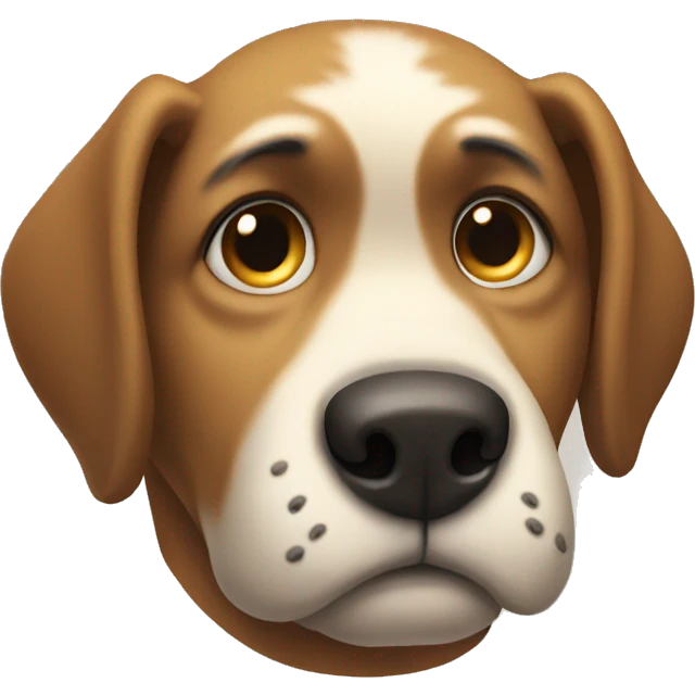 sad dog emoji
