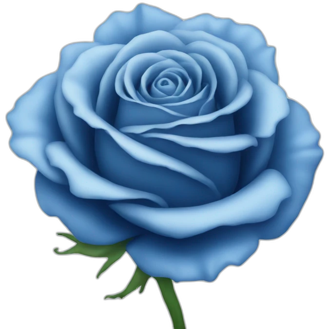 Blue rose emoji