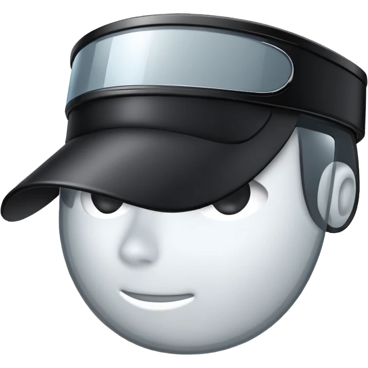 the text "visor" emoji