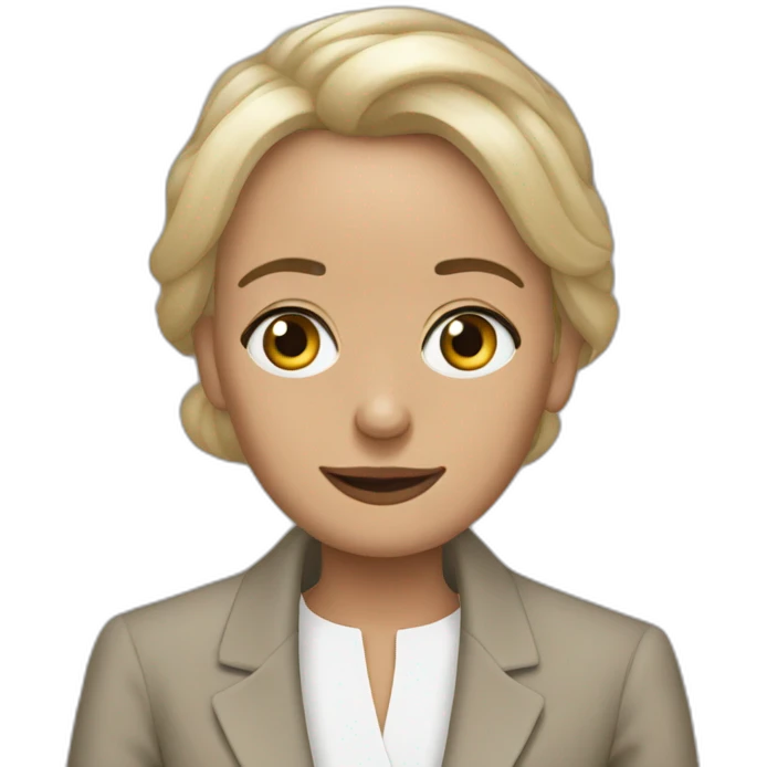 Emmanuel Macron as a woman emoji