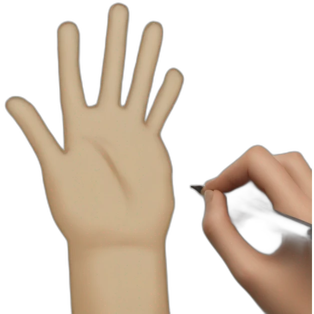 hand drawing on a sheet of paper emoji