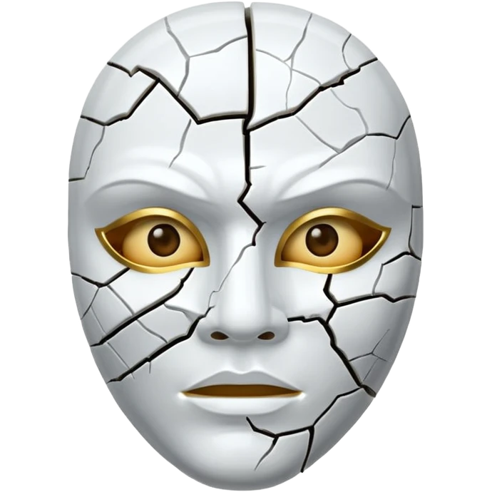 Máscara rachada emoji