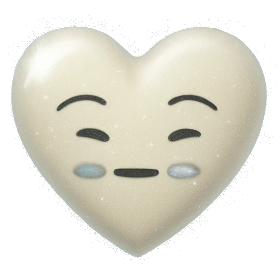 Powder blue heart with sparkles emoji