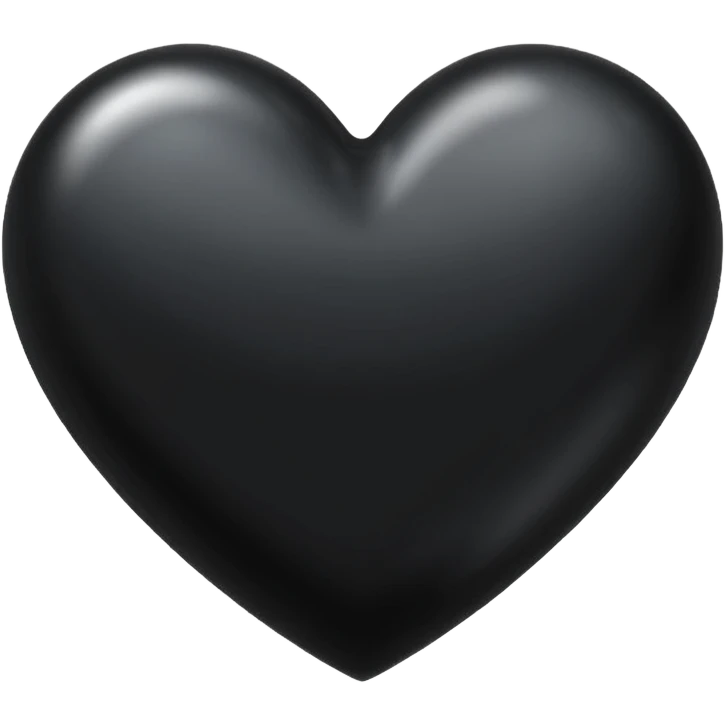Fancy black heart emoji