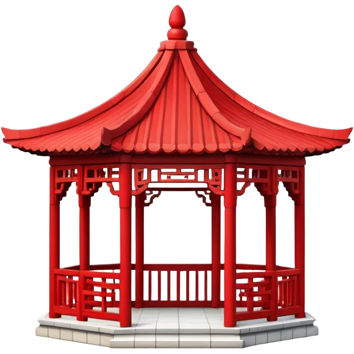 Tiny ornate Chinese gazebo emoji