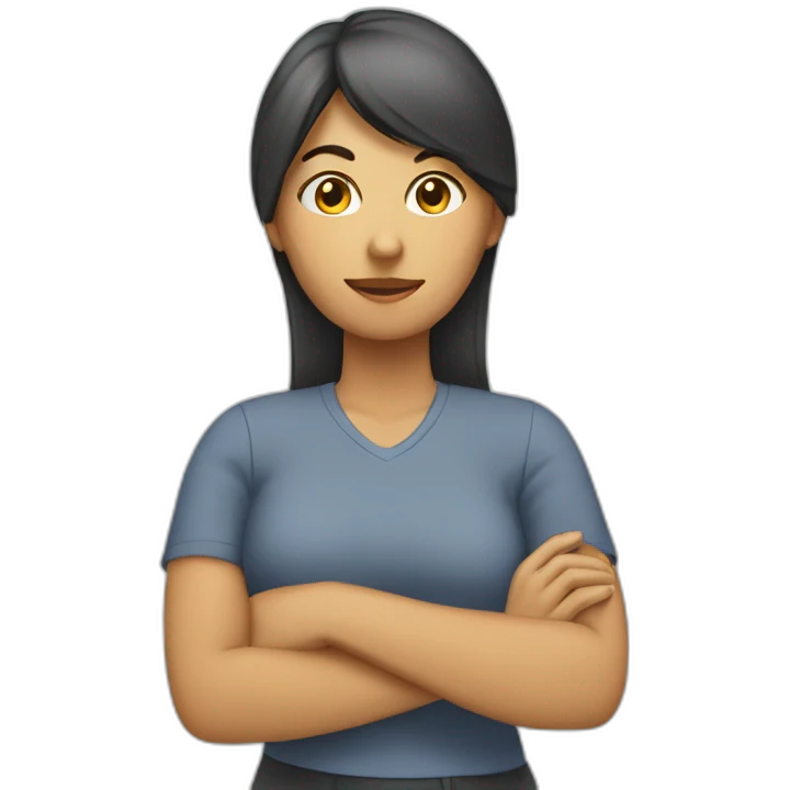 Mujer haciendo una foto emoji