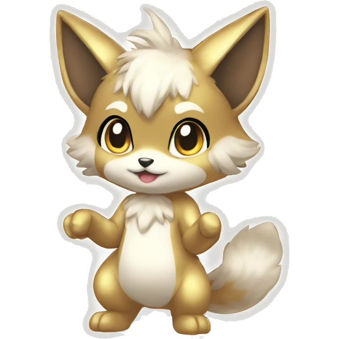 Anthro Shiny Sparkle-Chibi-style-Fur-Sona-Fakémon Full Body emoji