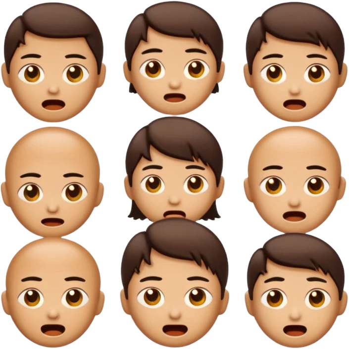create an emoji set of a cartoonish character from china's bronze age of arts doing different emotions emoji