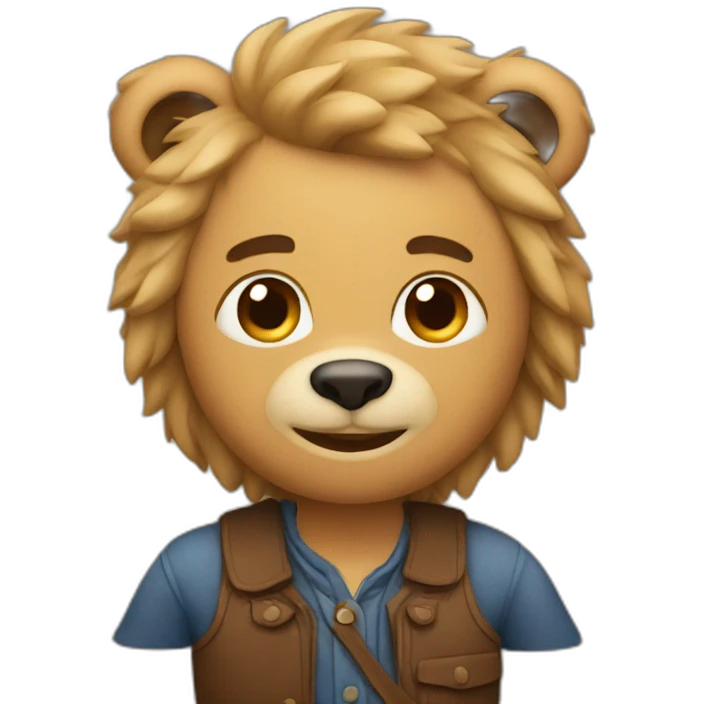 A man with bear emoji