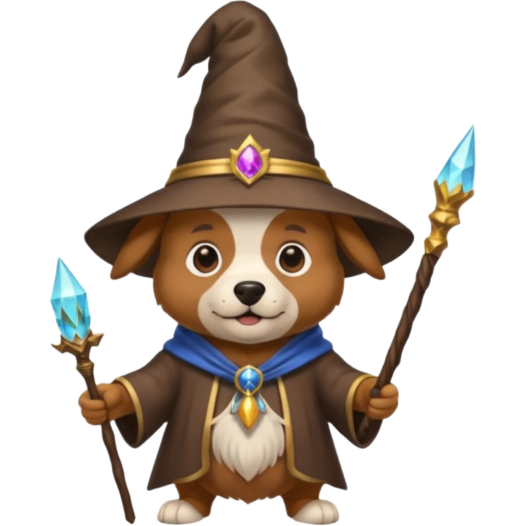 Dog wizard emoji