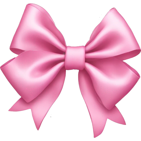 Baby pink bow emoji