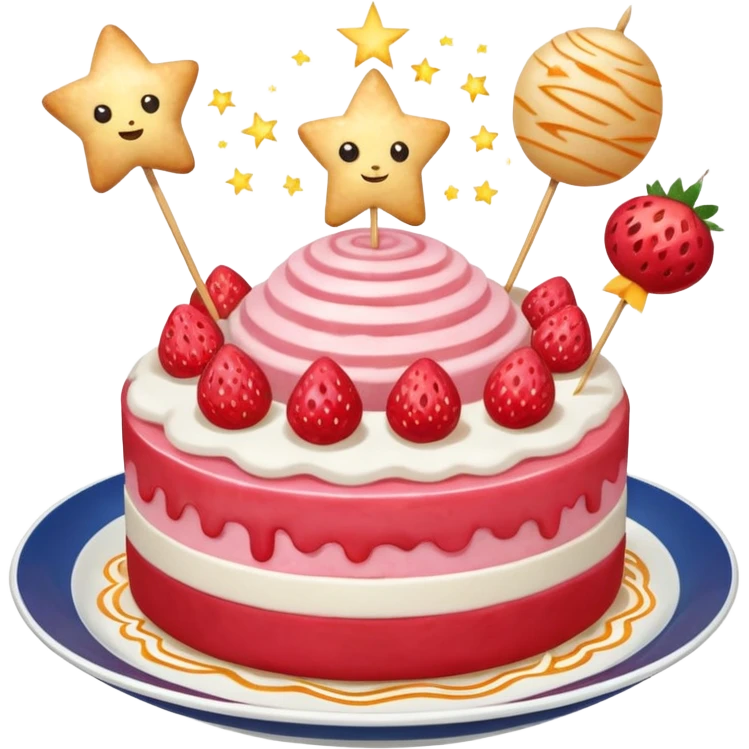 ⭐✨☄️🍓🍰🍜🍡 emoji