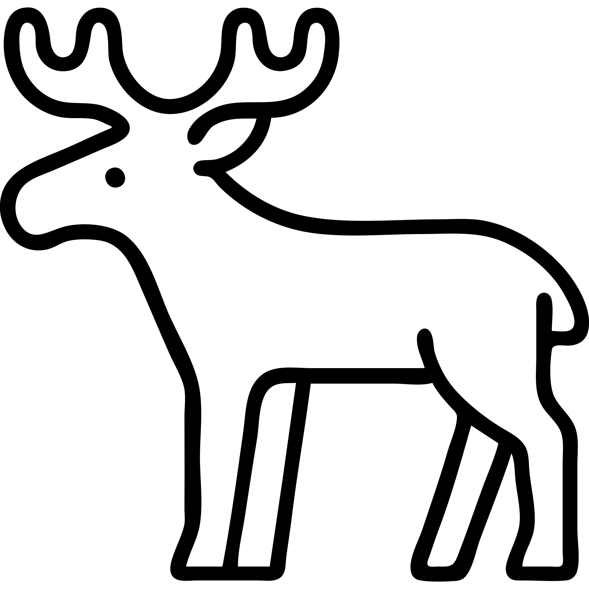simple moose icon, minimalist and bold, clean black outlines, no fill, modern icon style emoji