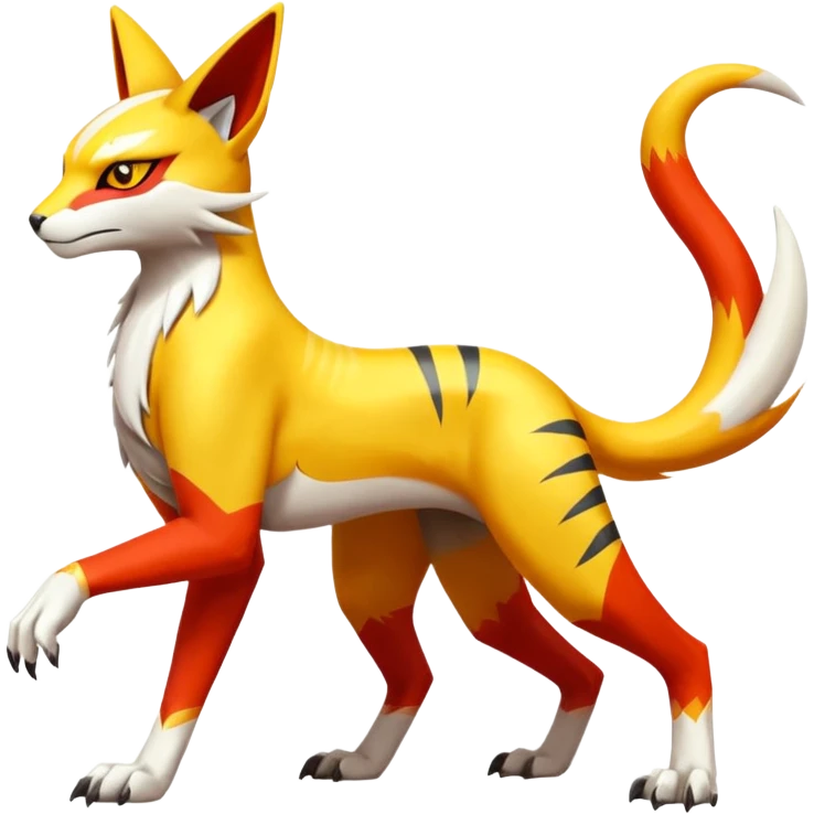 Latias-Koraidon-Renamon-Zeraora-Bastet-Fakémon-fusion-creature, full body emoji