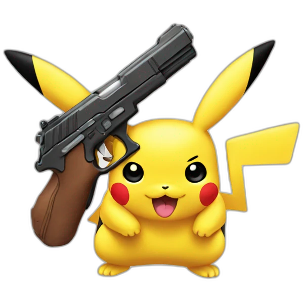 Gun pikachu emoji