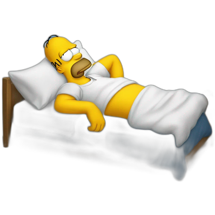 homer qui dort emoji