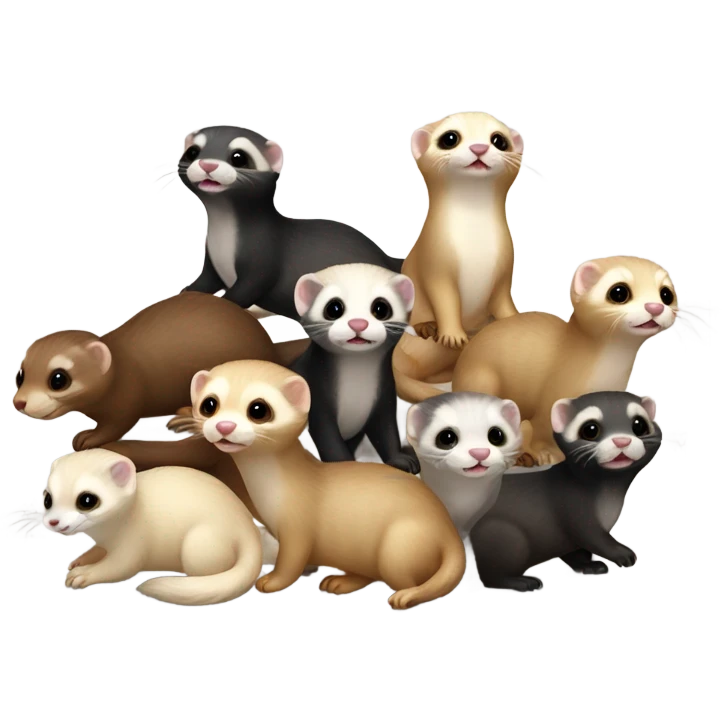 ferret party emoji