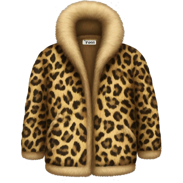 leopard fur jacket emoji