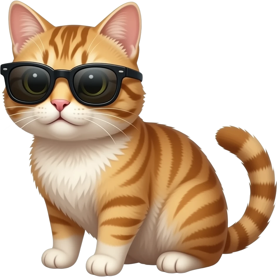 Cat wearing sunglasses emoji