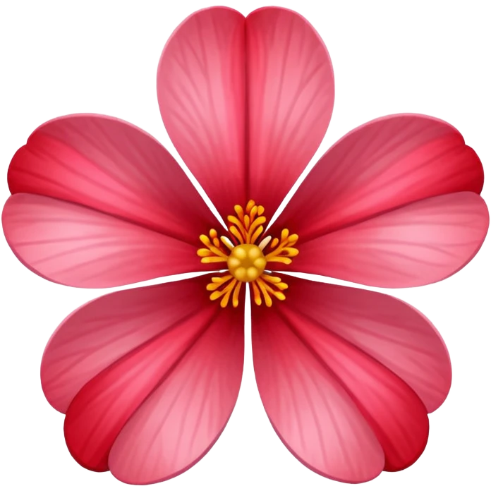 red 5-petal sakura emoji