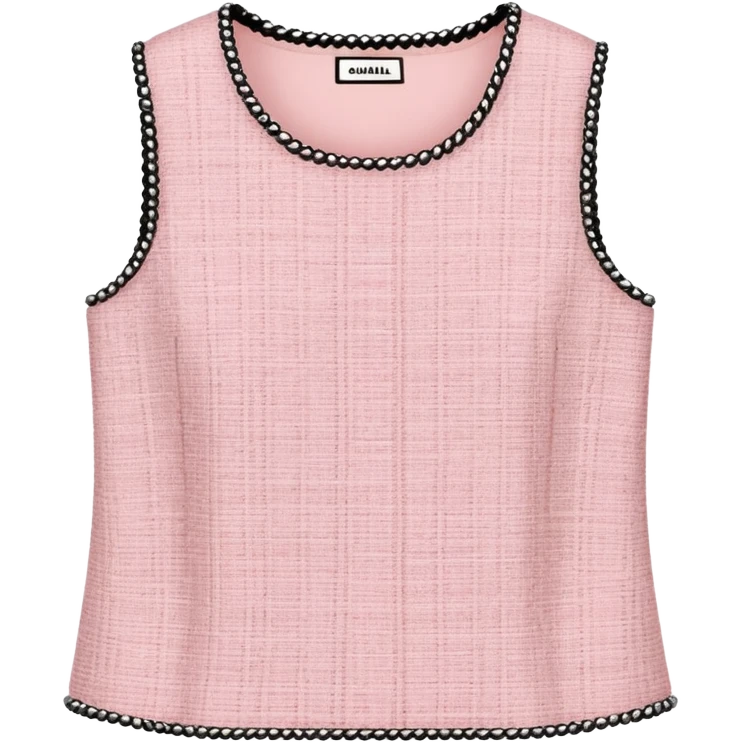 Powder pink Chanel tweed top emoji
