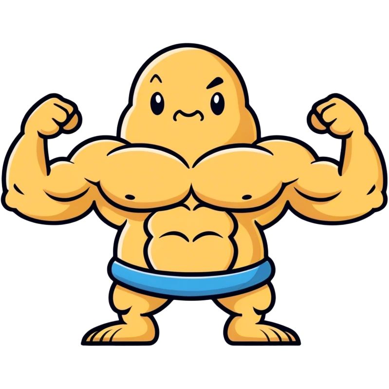 Strong peanut emoji