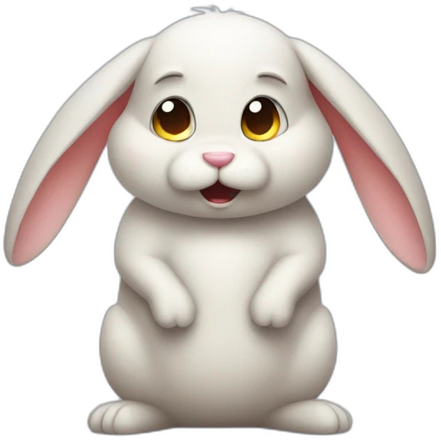 upset bunny emoji